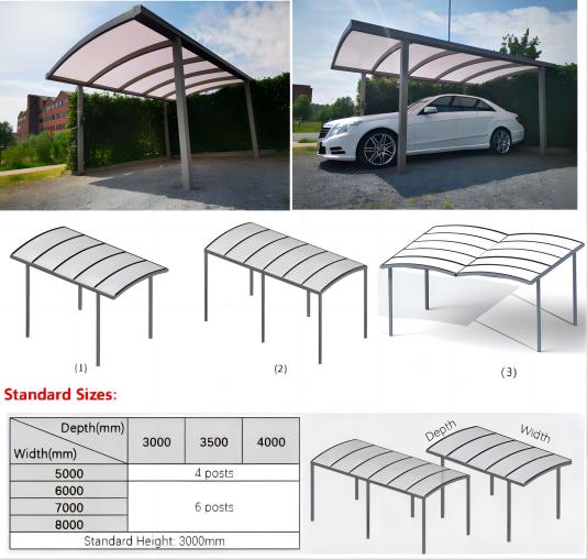 Carport Pergola Aluminum Profiles